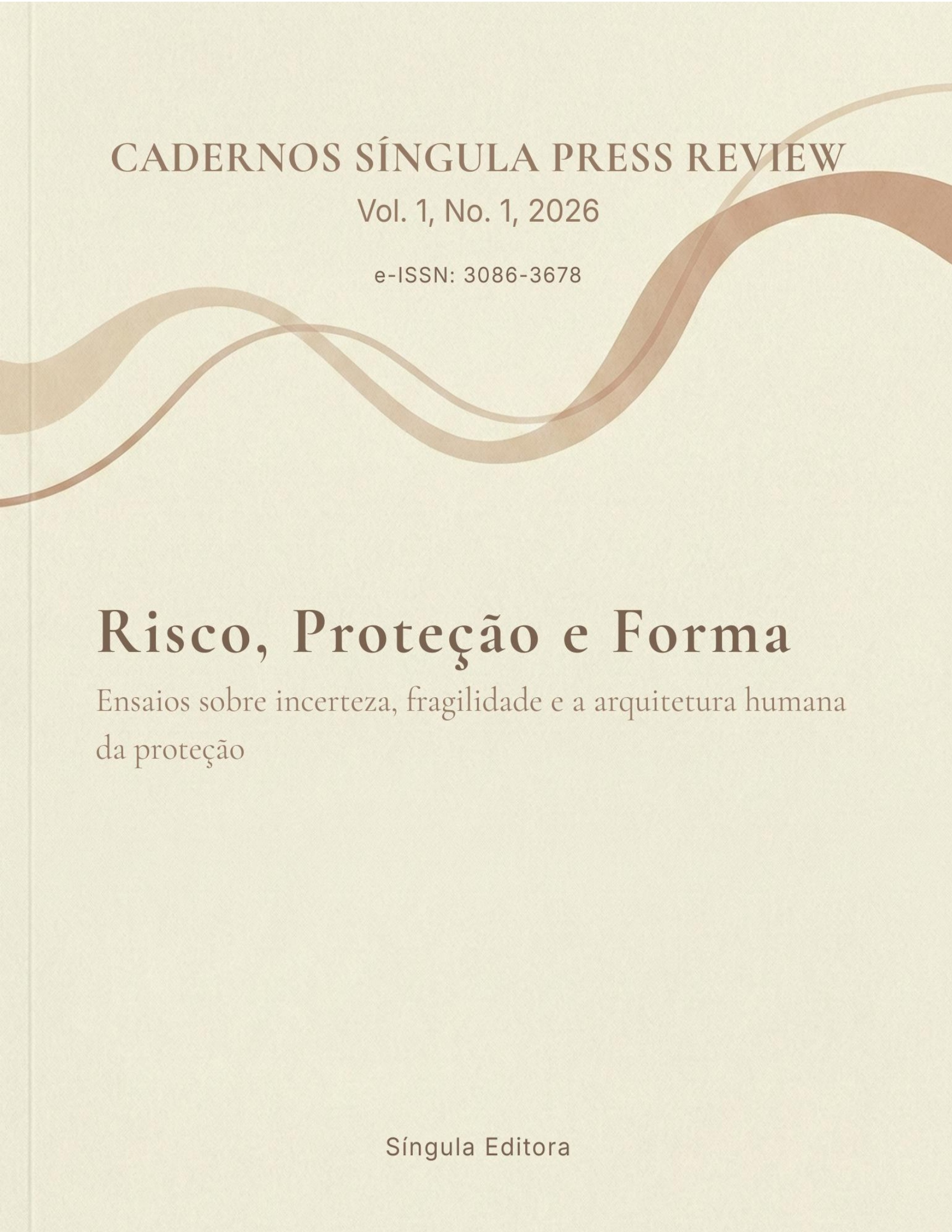 Capa do caderno Risco, Proteção e Forma